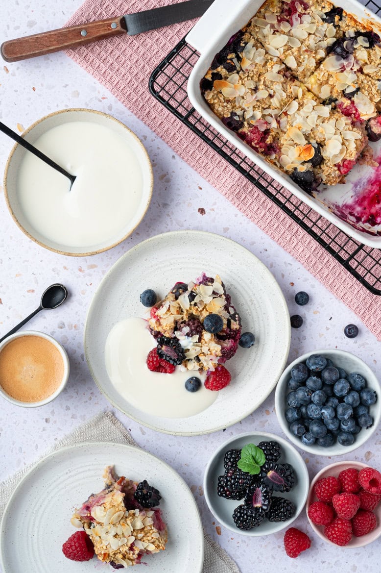 Bosvruchten baked oats