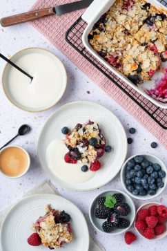 Bosvruchten baked oats