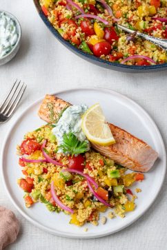 Couscous - zalm - Tzatziki