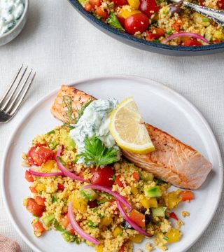 Couscous - zalm - Tzatziki