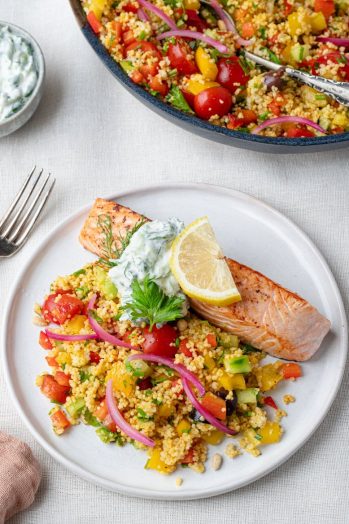 Couscous - zalm - Tzatziki