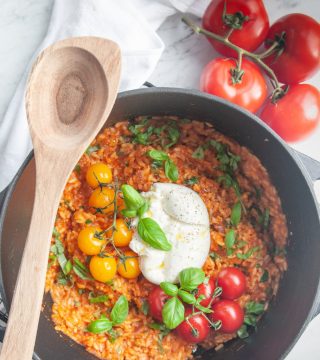 Tomatenrijst met burrata