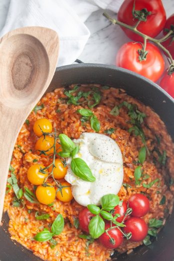 Tomatenrijst met burrata