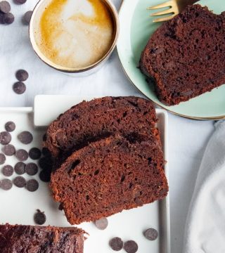 chocolade courgette cake