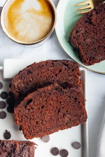 chocolade courgette cake