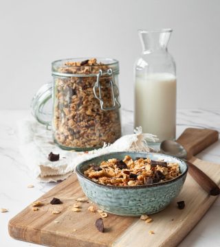 chocolade granola - lang