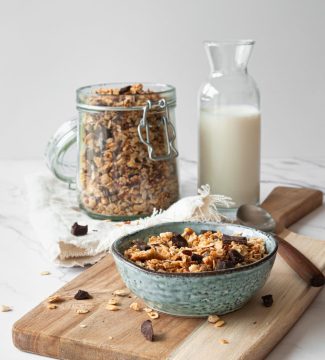 chocolade granola - lang