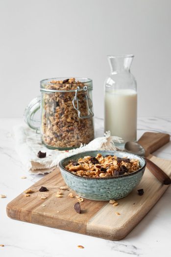 chocolade granola - lang