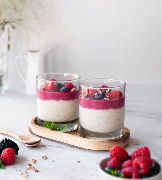 frambozen overnight oats- vierkant