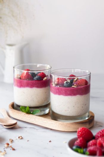 frambozen overnight oats- vierkant