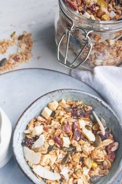 Granola cranberries - witte chocolade